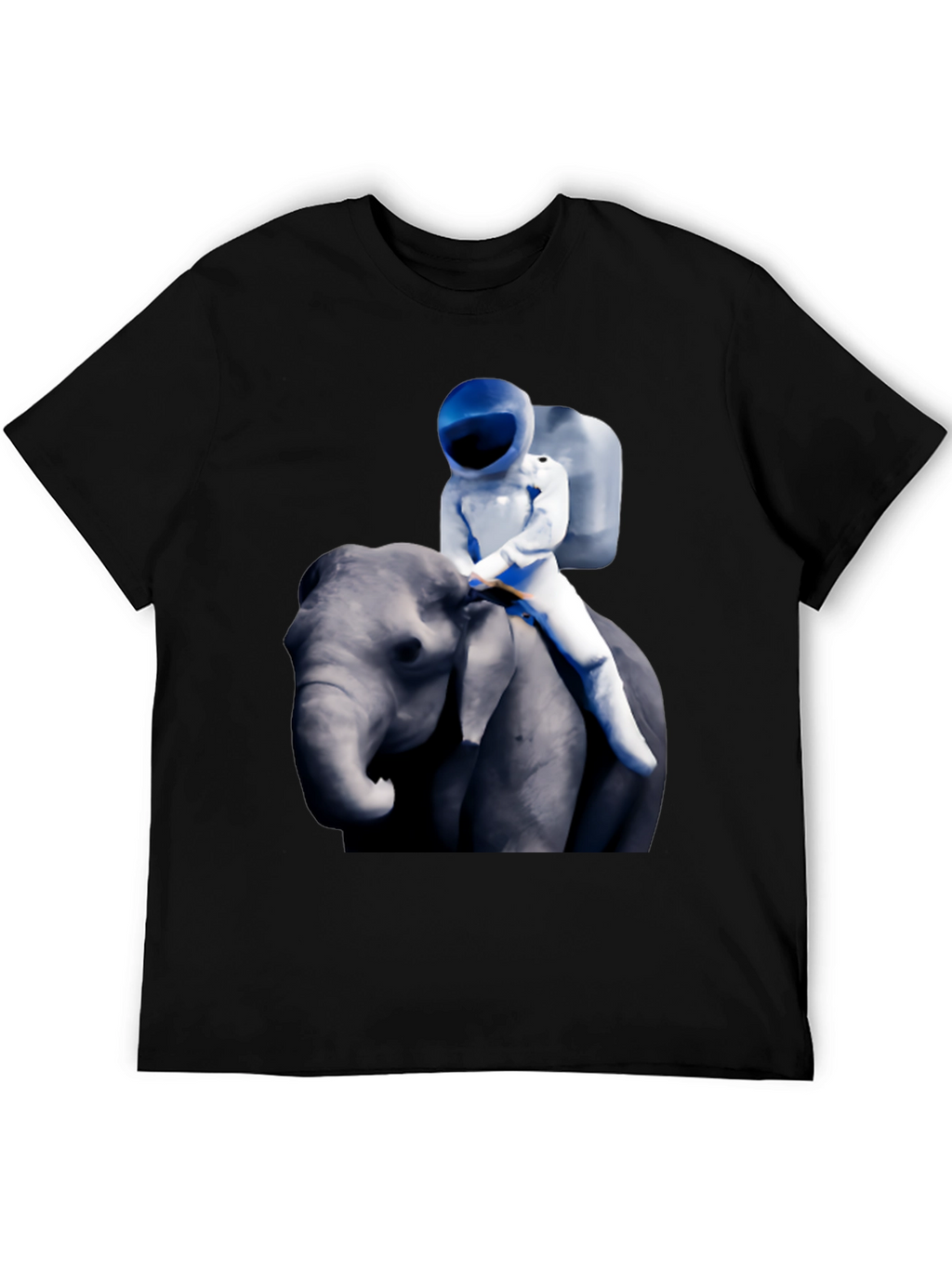 Astronaut Riding Elephant Graphic T-Shirt