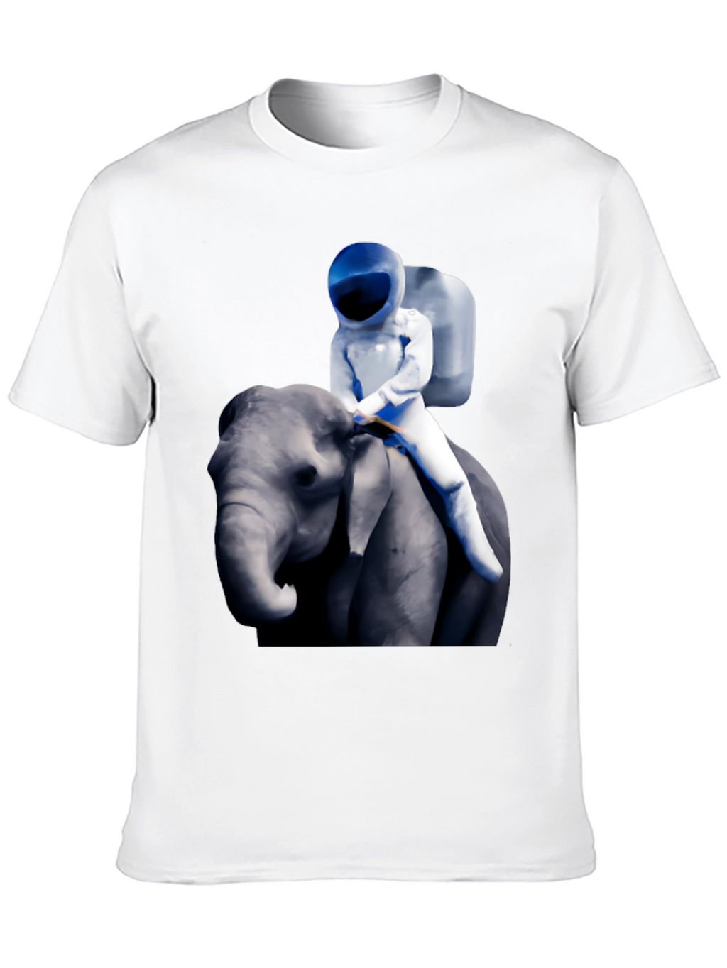 Astronaut Riding Elephant Graphic T-Shirt