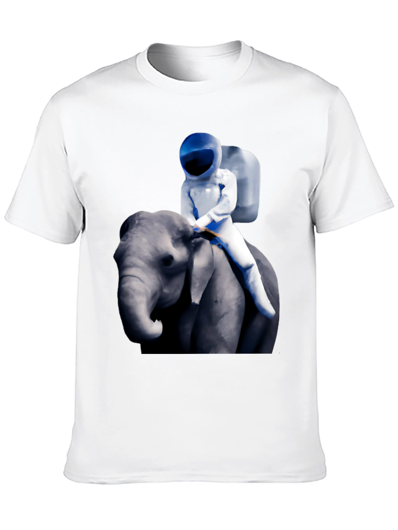 Astronaut Riding Elephant Graphic T-Shirt