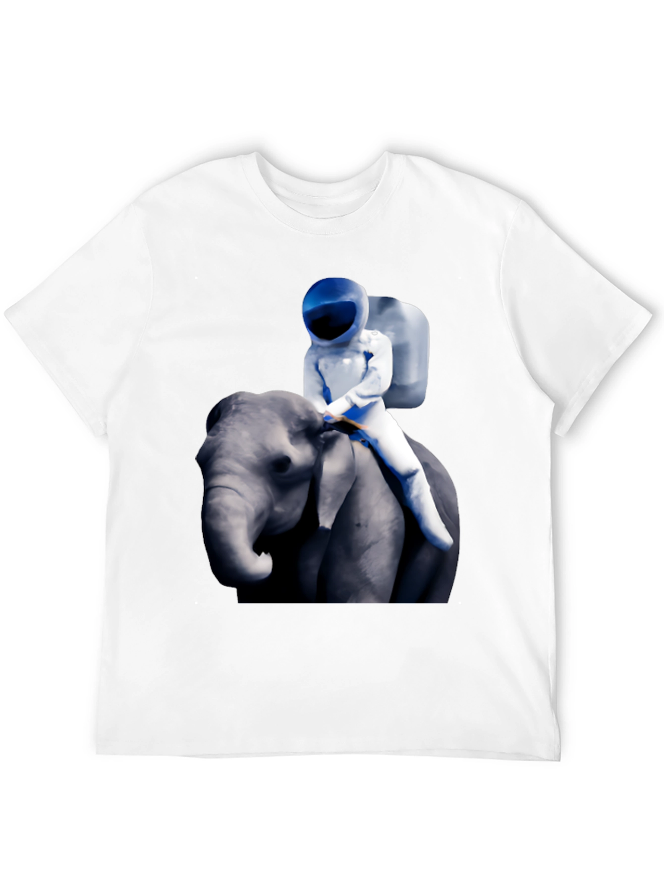 Astronaut Riding Elephant Graphic T-Shirt