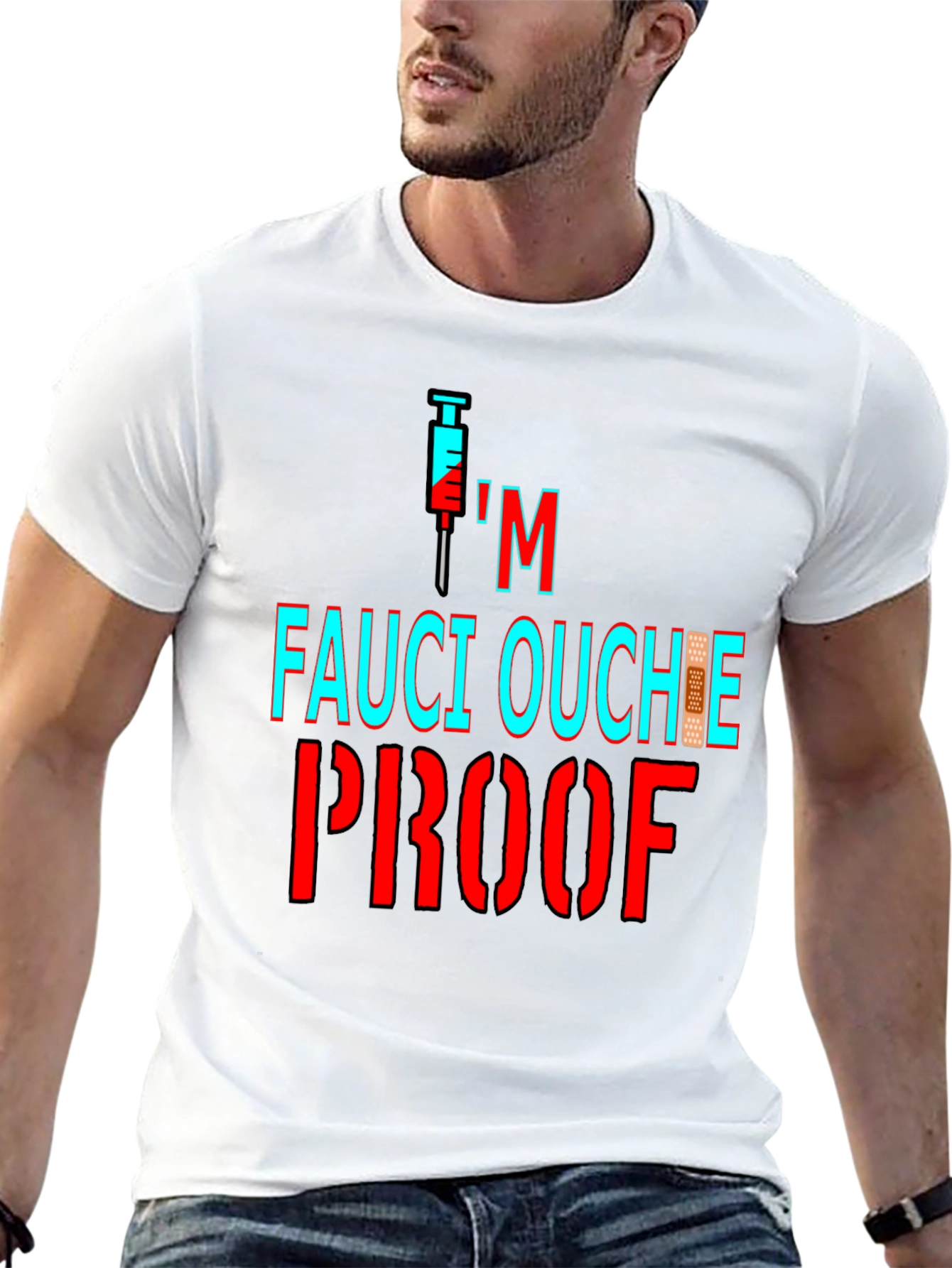 Fauci Ouchie Proof Graphic Tee - Black