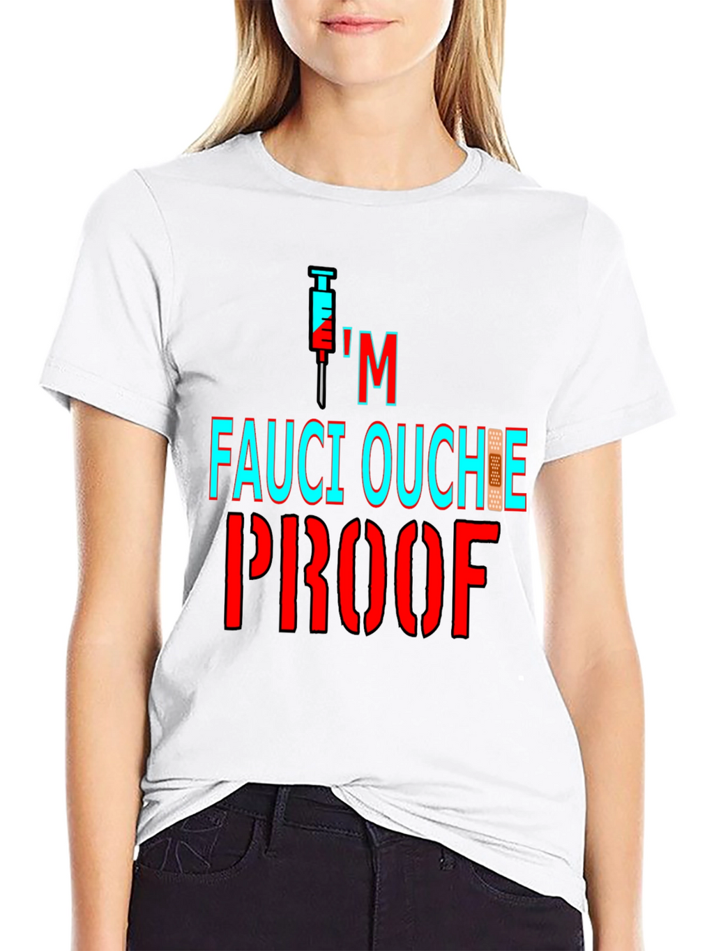Fauci Ouchie Proof Graphic Tee - Black