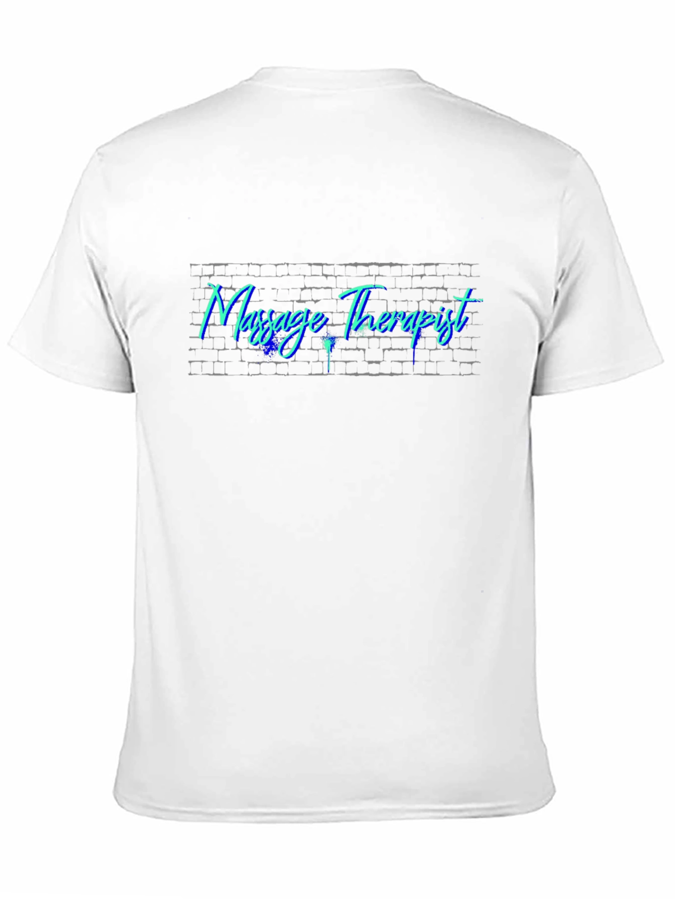 Massage Therapist Brick Wall Graphic Tee