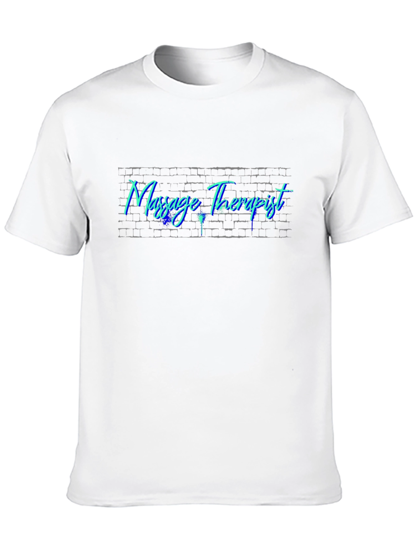 Massage Therapist Brick Wall Graphic Tee