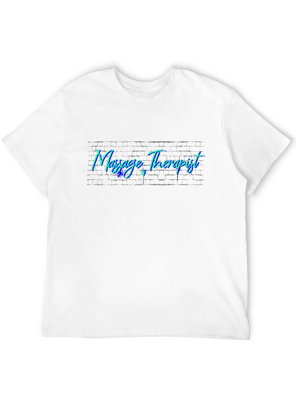 Massage Therapist Brick Wall Graphic Tee