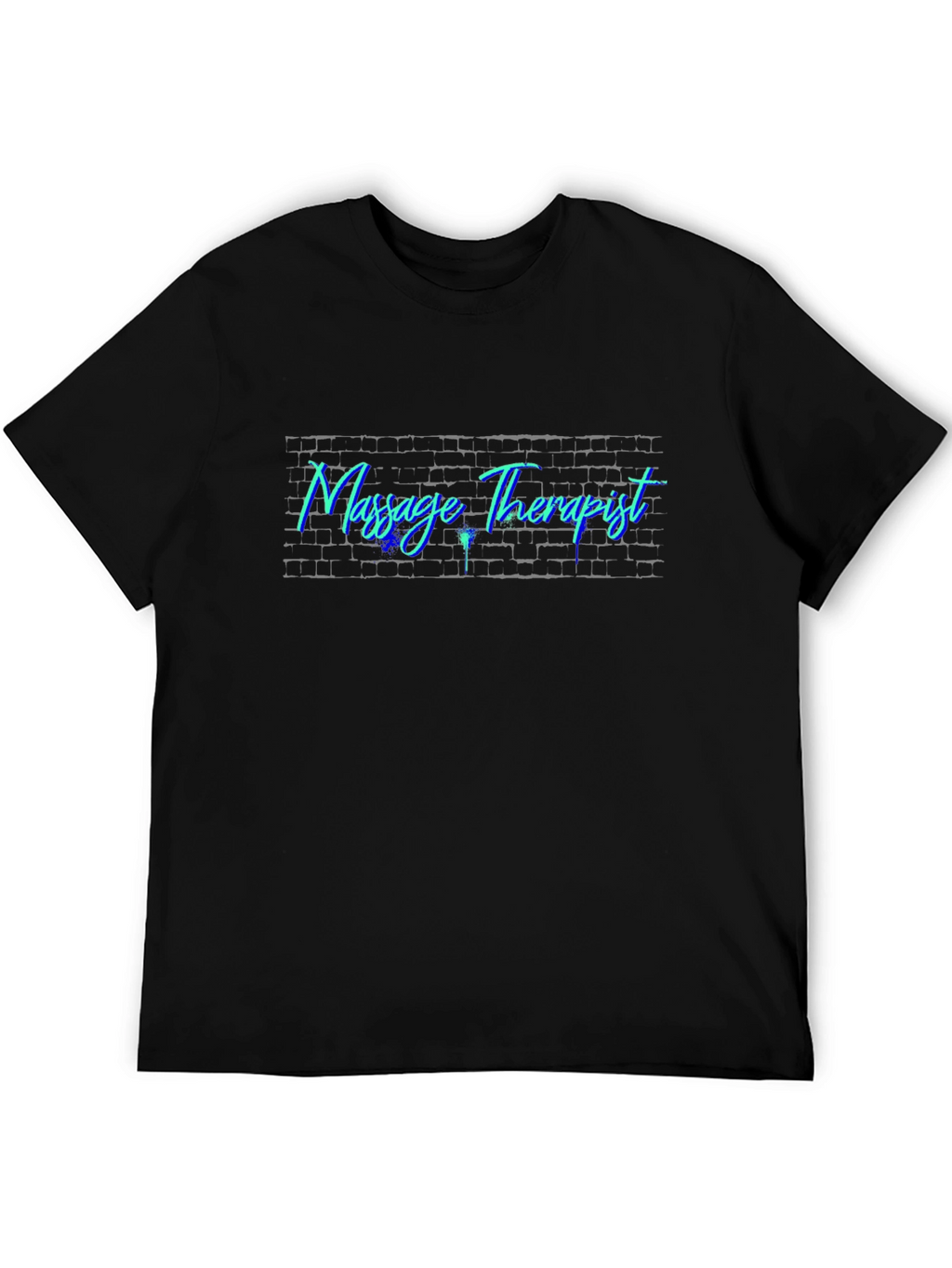 Massage Therapist Brick Wall Graphic Tee