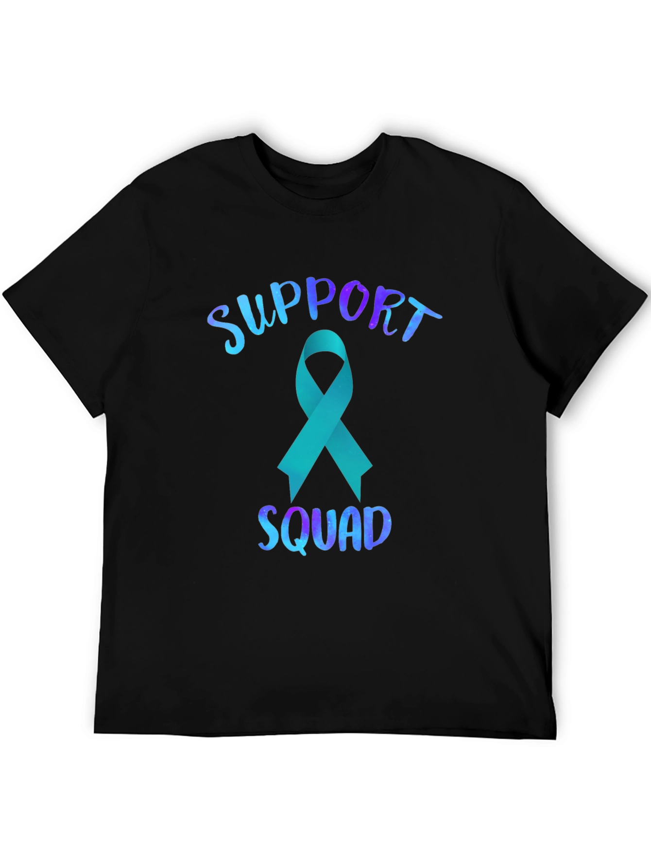 Support Squad Teal Ribbon Graphic Tee