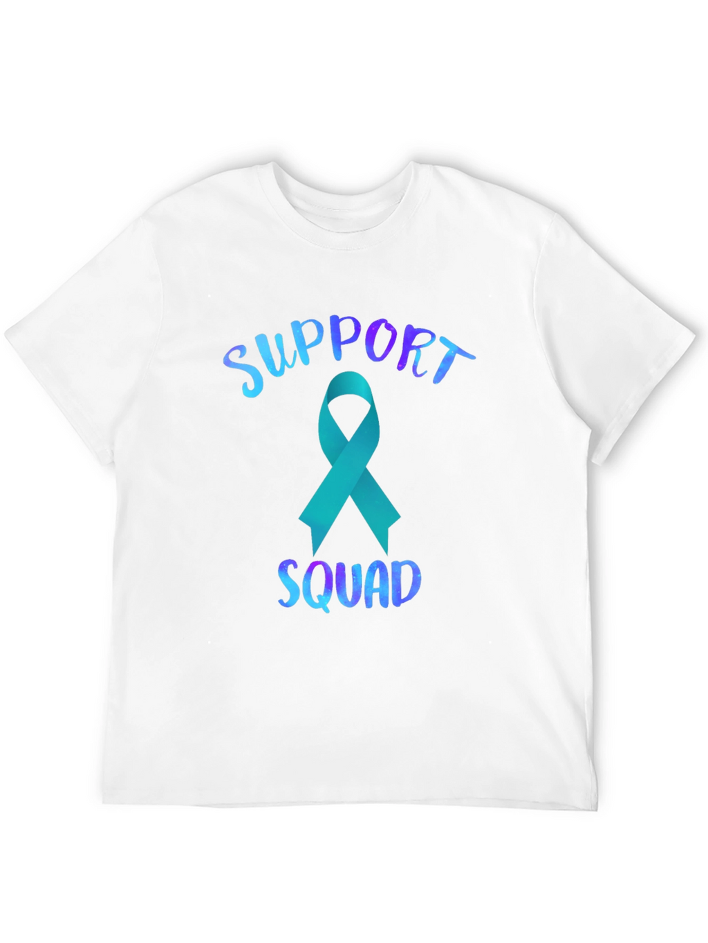 Support Squad Teal Ribbon Graphic Tee