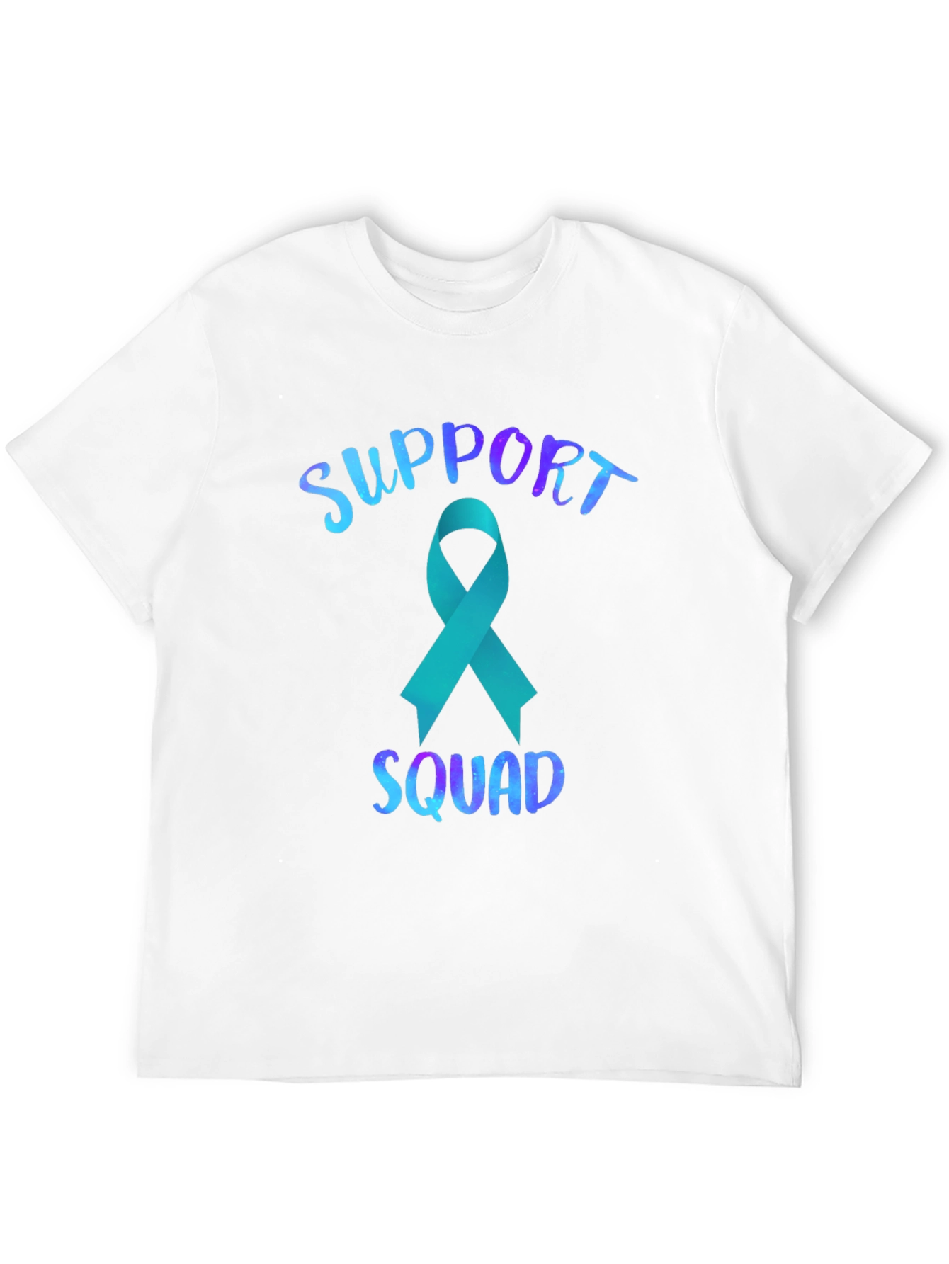 Support Squad Teal Ribbon Graphic Tee