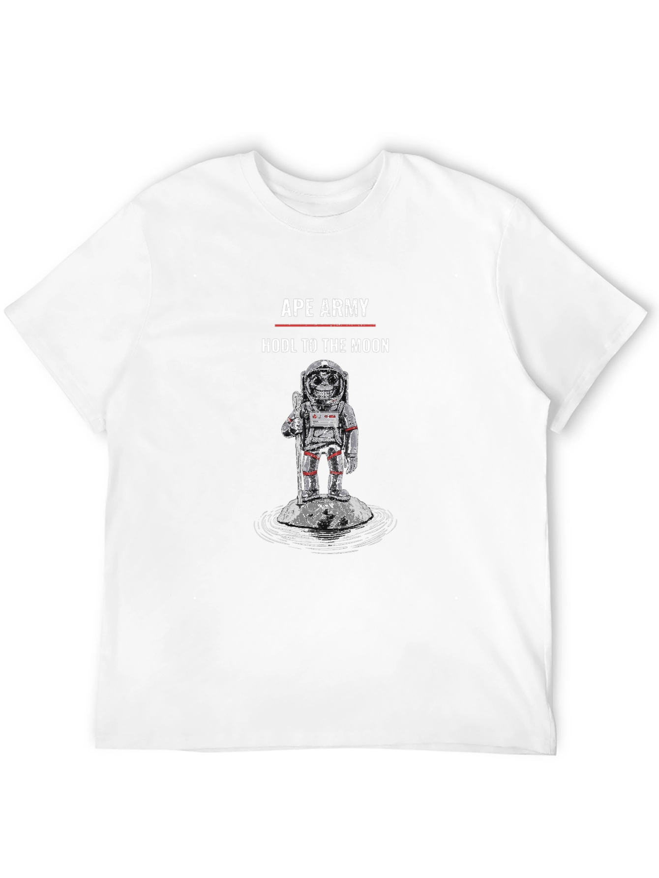 Ape Army HODL to the Moon Black T-Shirt