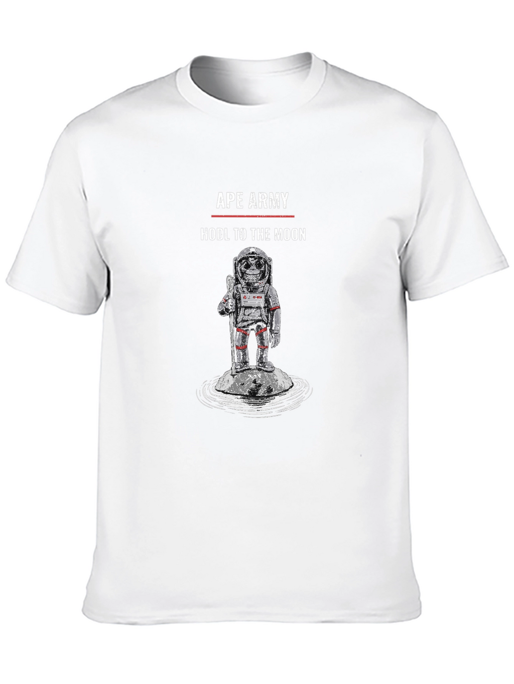 Ape Army HODL to the Moon Black T-Shirt