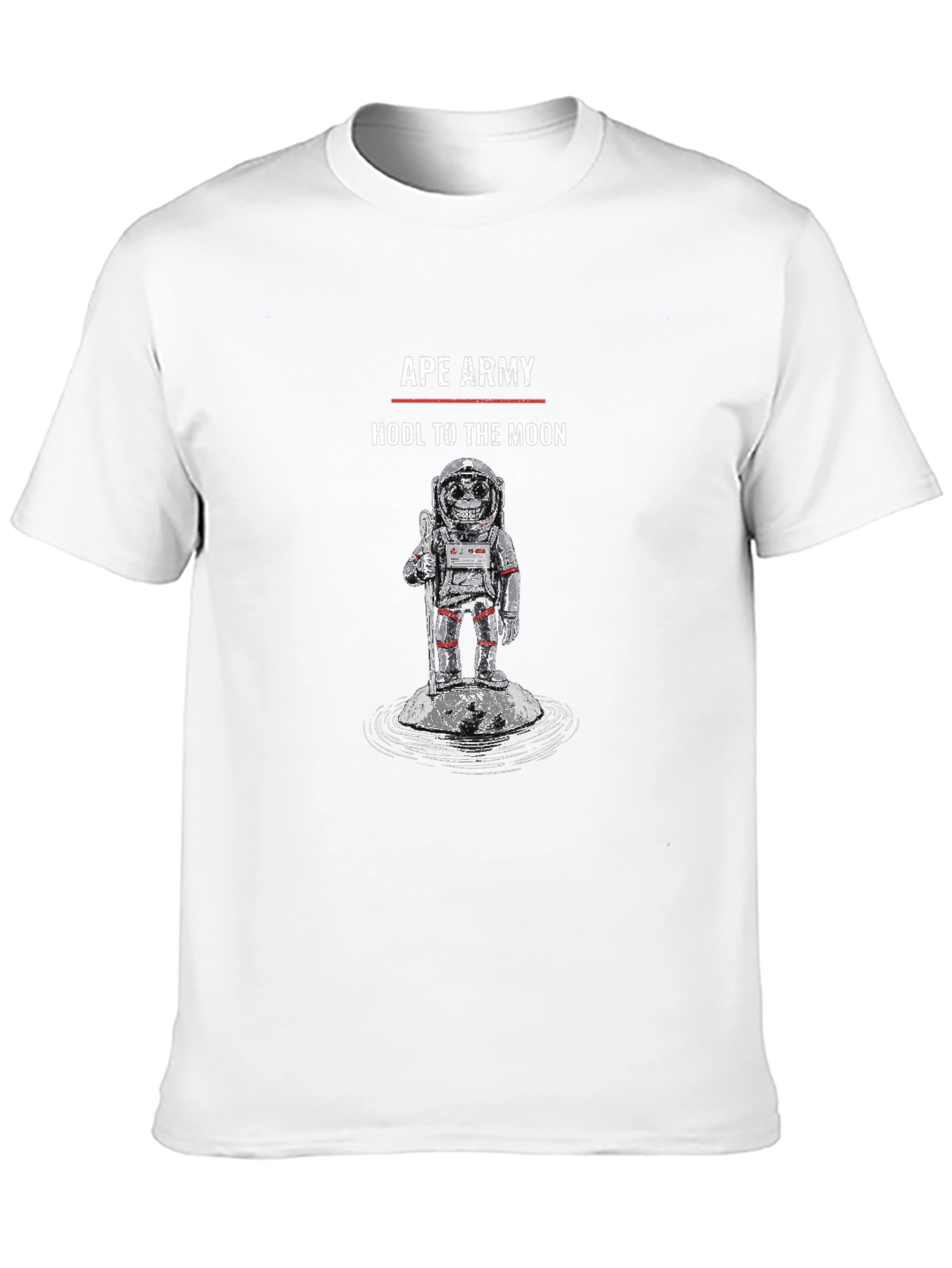 Ape Army HODL to the Moon Black T-Shirt