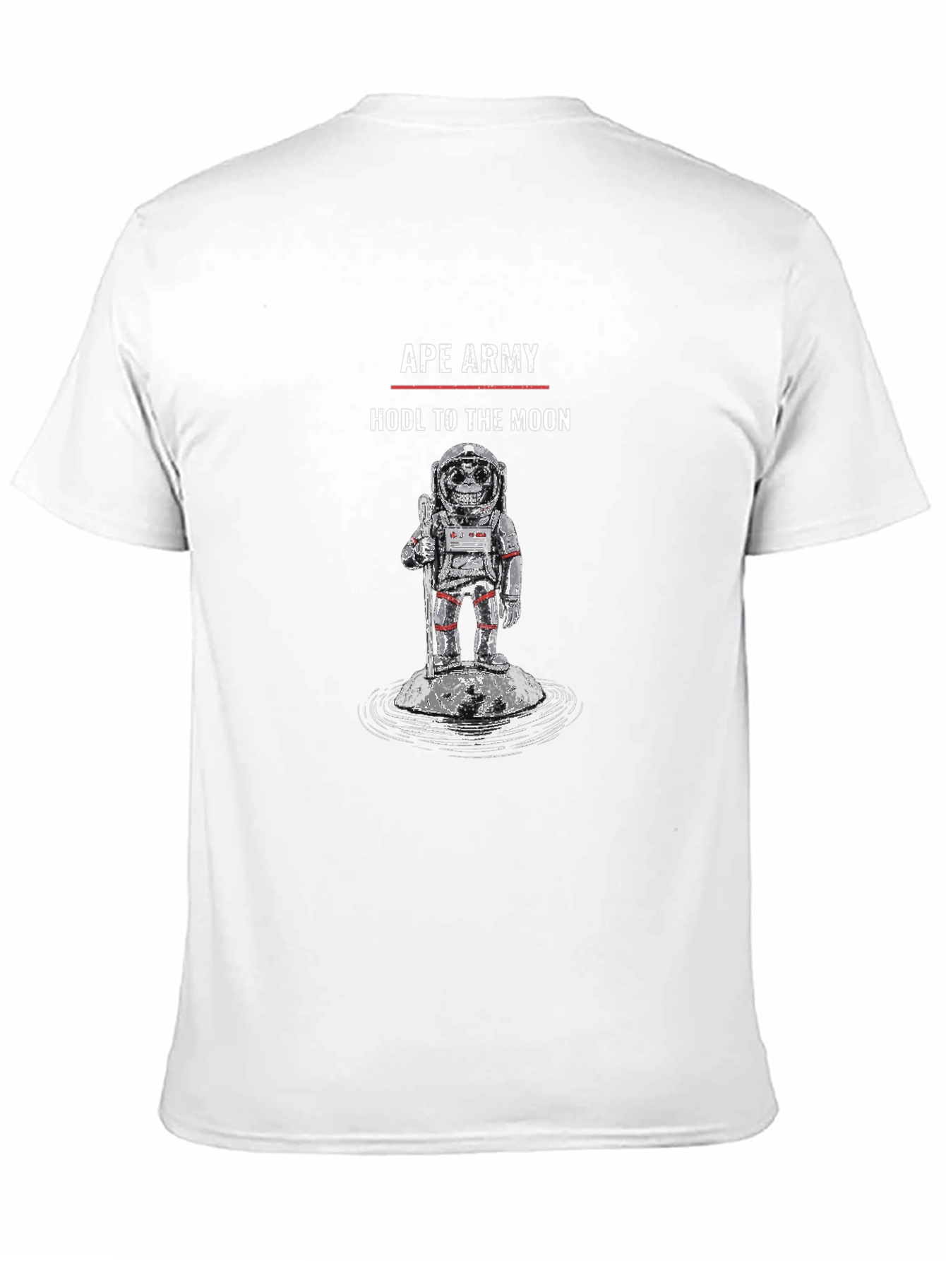 Ape Army HODL to the Moon Black T-Shirt