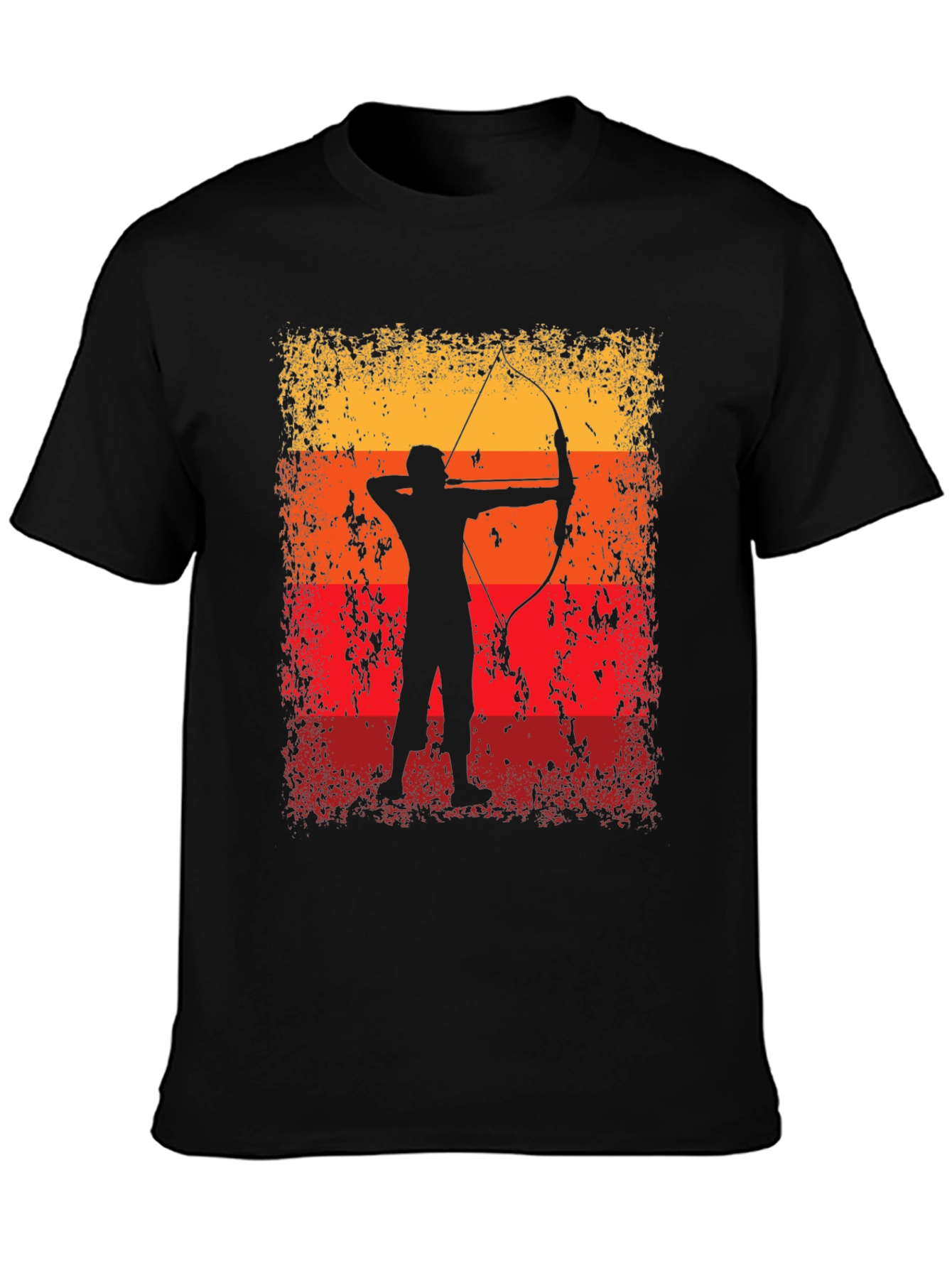 Archery Silhouette Graphic Tee - Retro Archer T-Shirt