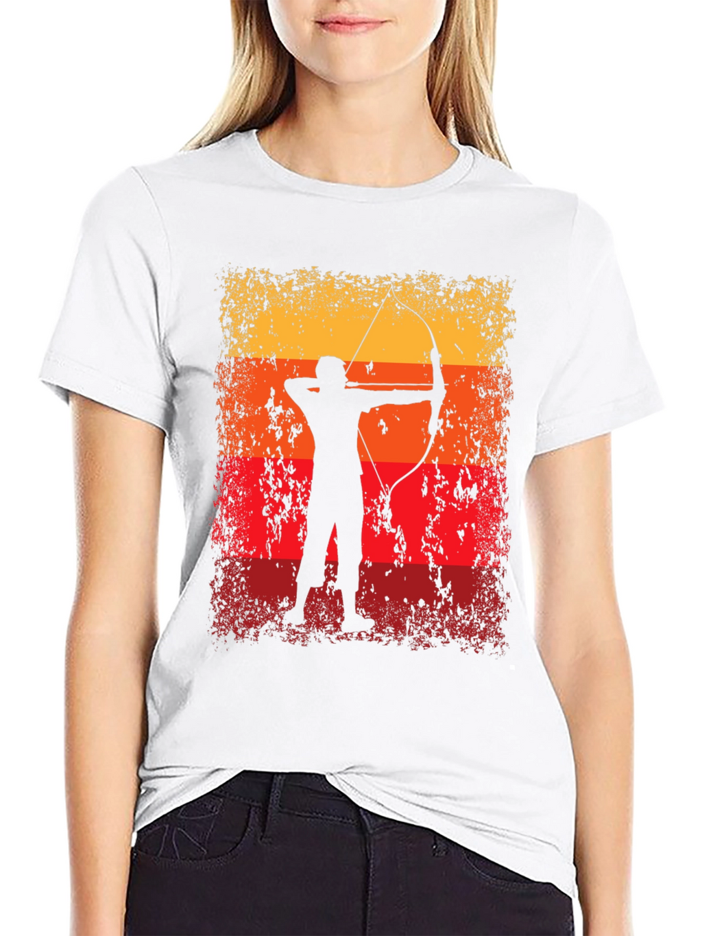 Archery Silhouette Graphic Tee - Retro Archer T-Shirt