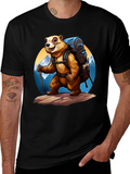 Hiking Marmot Graphic Tee - Adventure Ready!