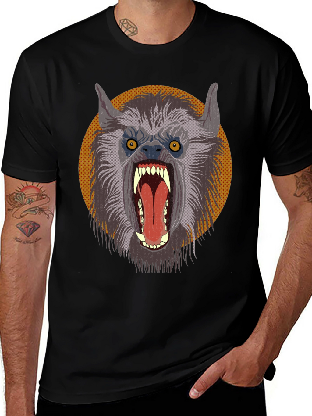 Werewolf Graphic Tee - Monster T-Shirt