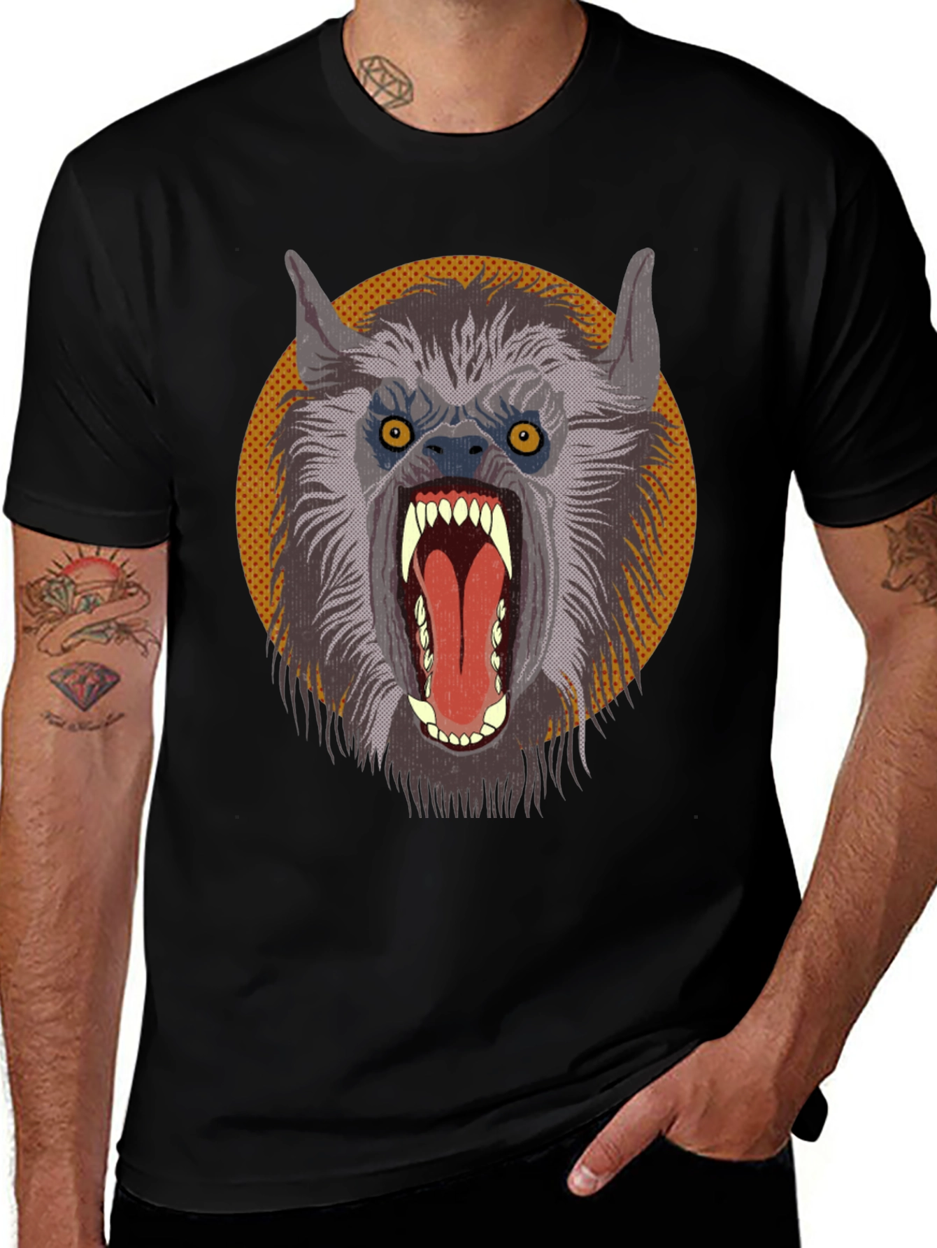 Werewolf Graphic Tee - Monster T-Shirt