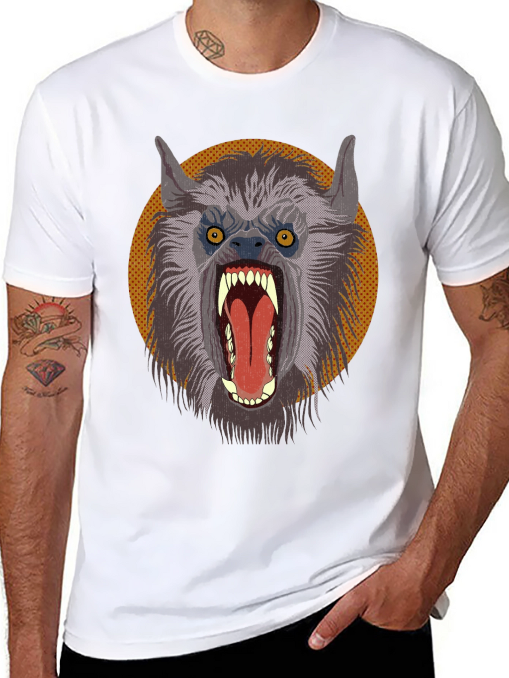 Werewolf Graphic Tee - Monster T-Shirt