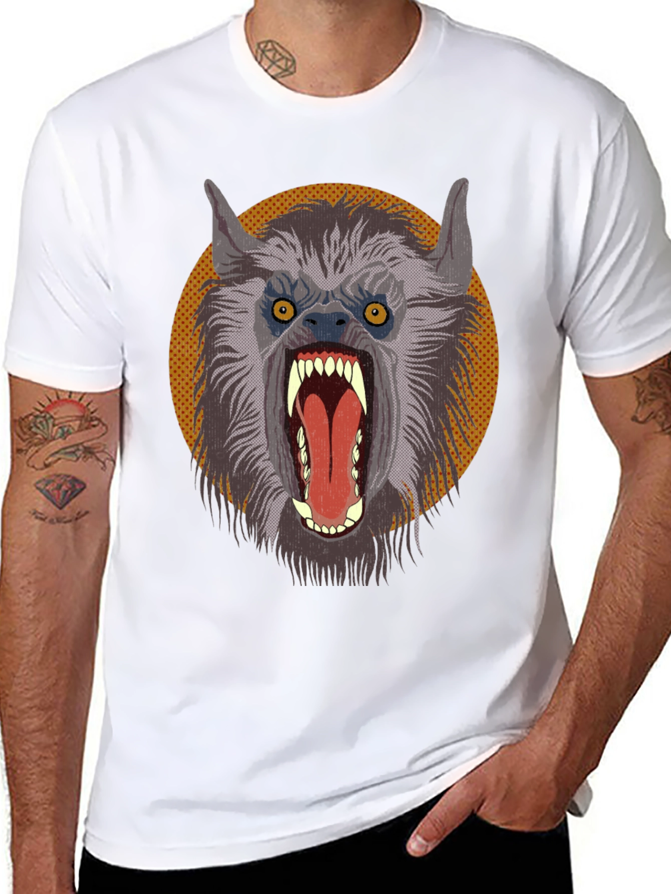 Werewolf Graphic Tee - Monster T-Shirt
