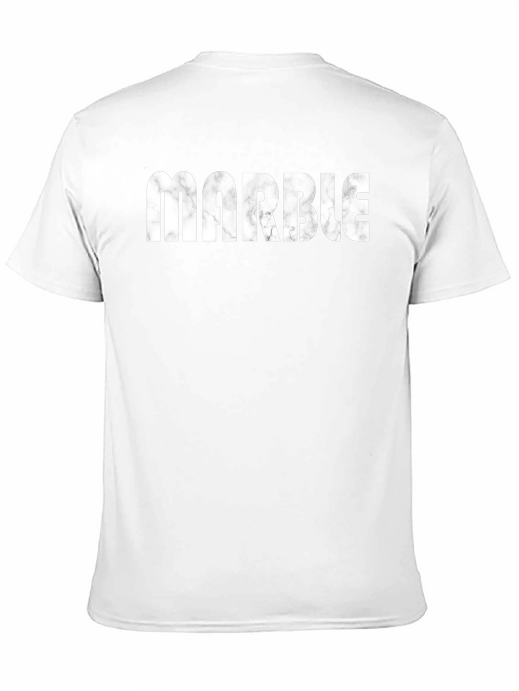Marble Graphic Print Mens Black T-Shirt