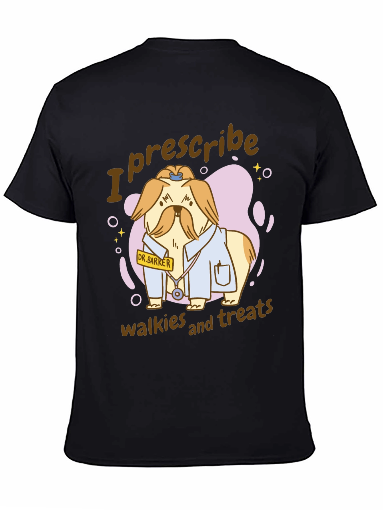 Funny Dog Doctor T-Shirt - I Prescribe Walkies and Treats