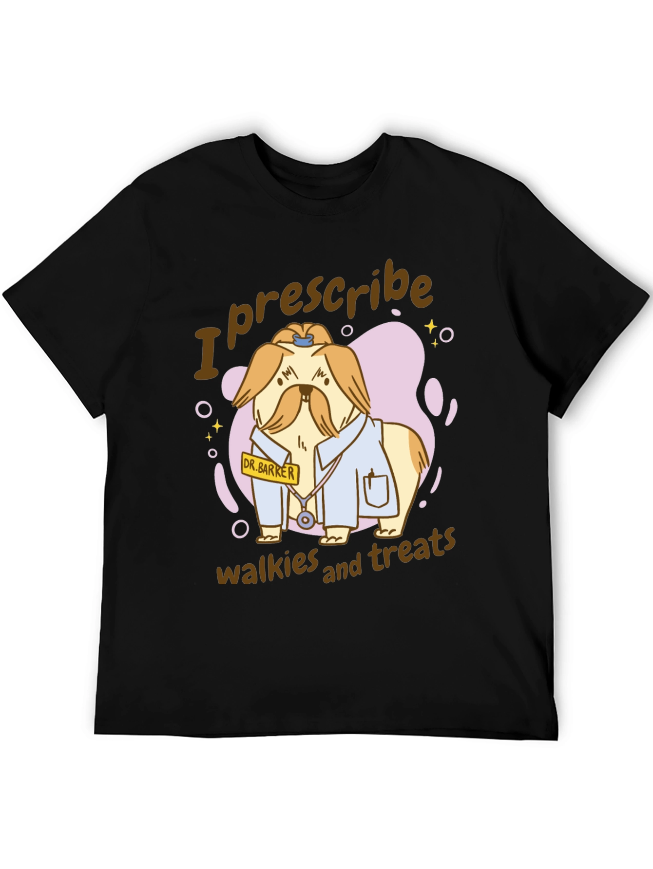 Funny Dog Doctor T-Shirt - I Prescribe Walkies and Treats