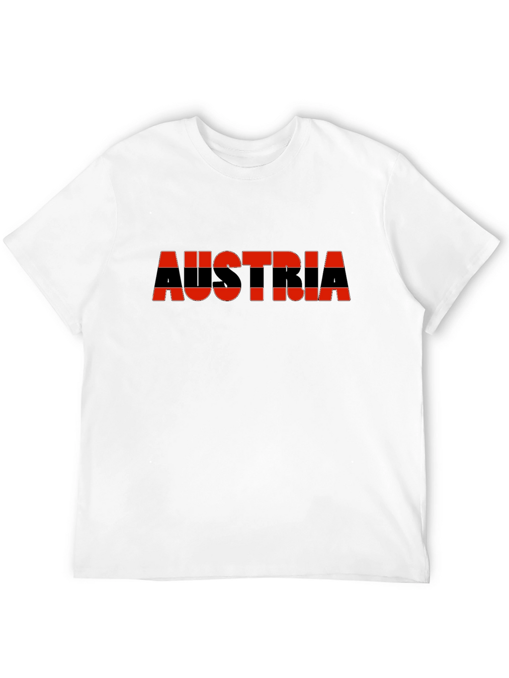 Austria Flag T-Shirt - Black Tee