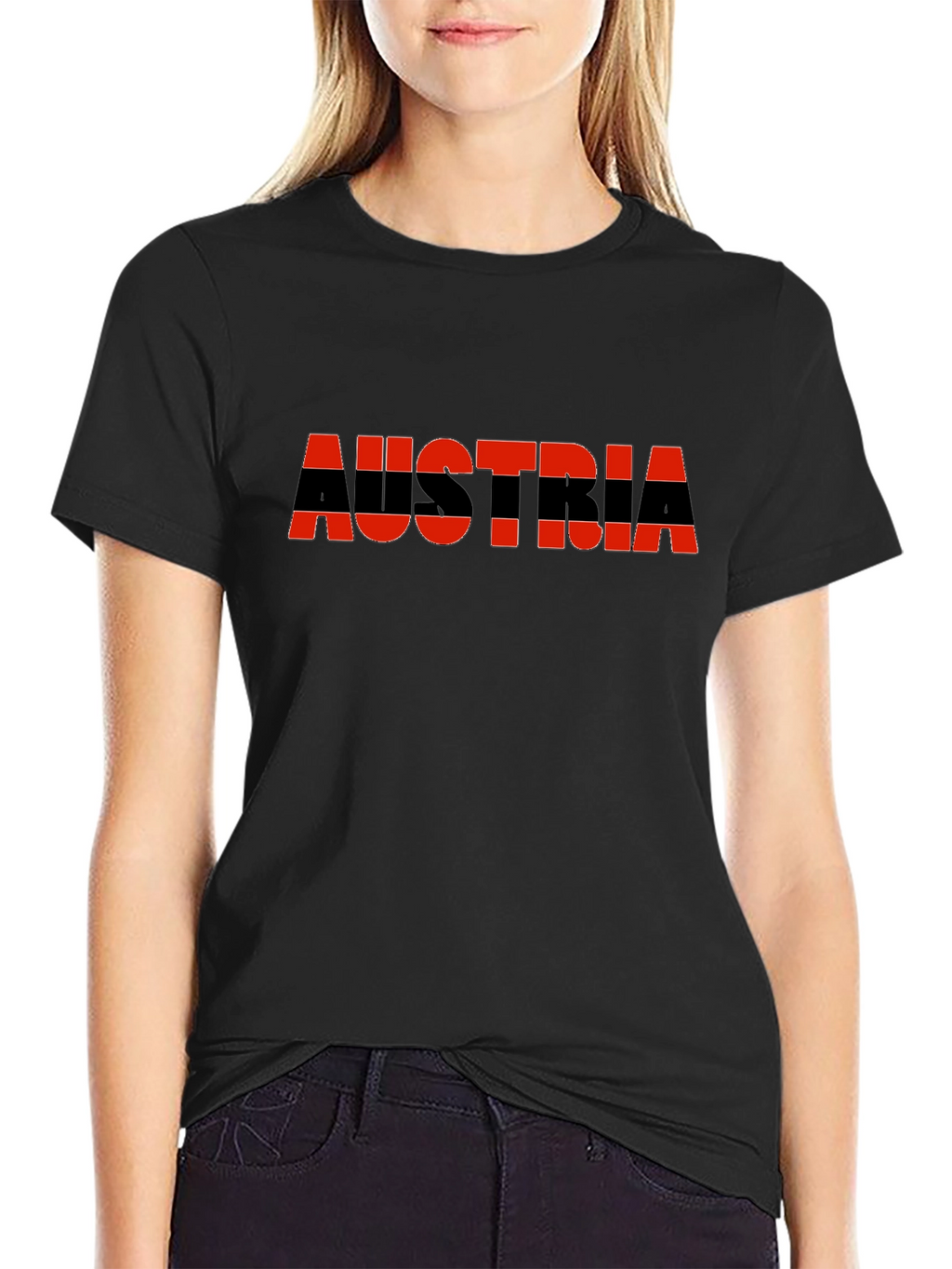 Austria Flag T-Shirt - Black Tee