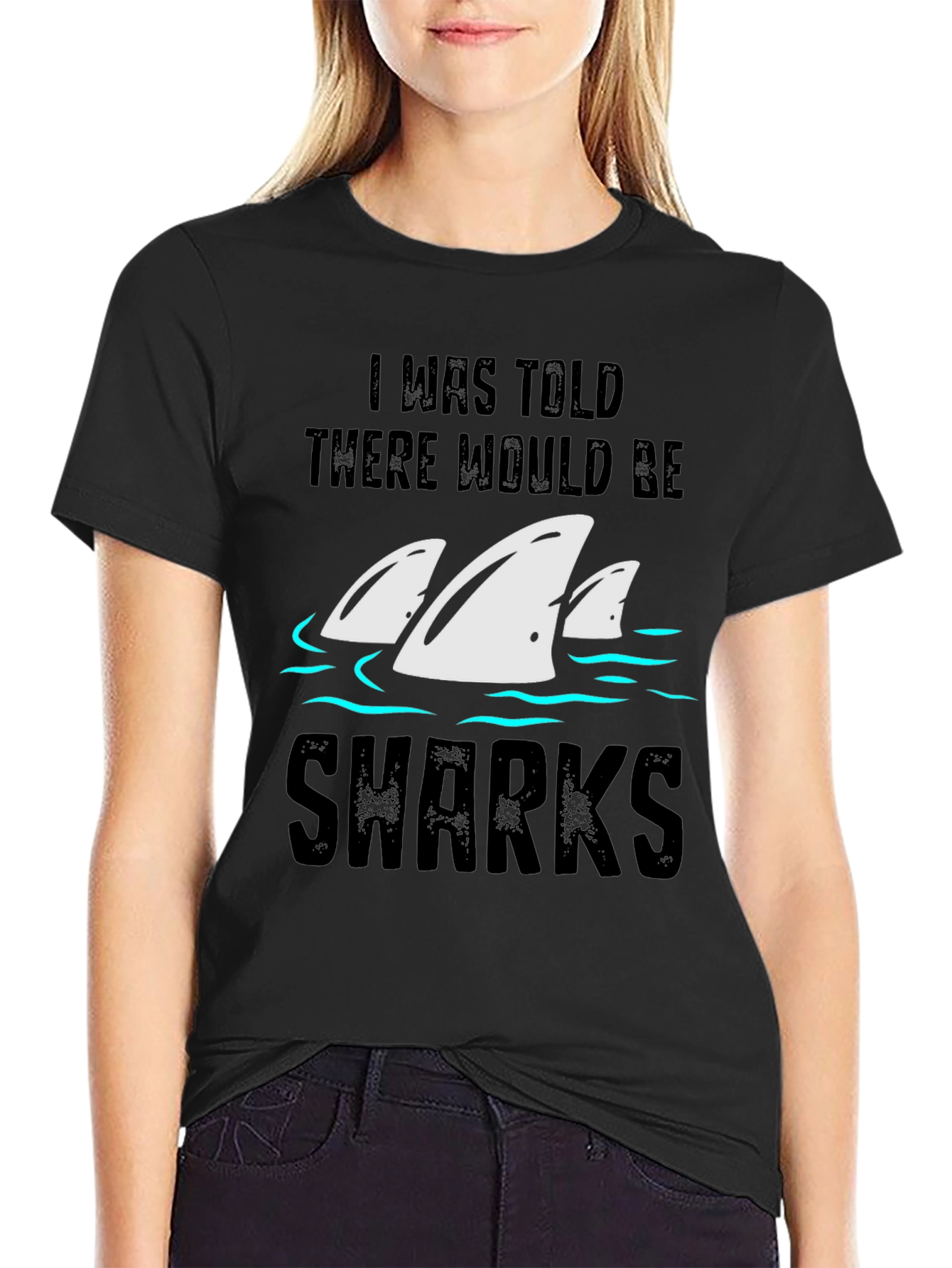Shark Fin T-Shirt - Humorous Novelty Tee