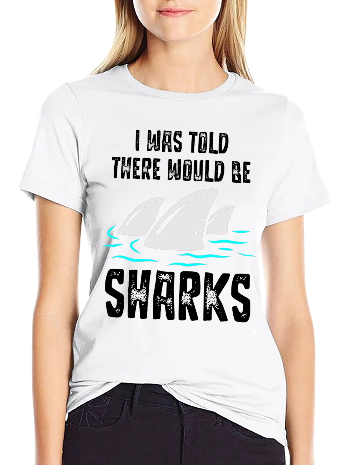 Shark Fin T-Shirt - Humorous Novelty Tee