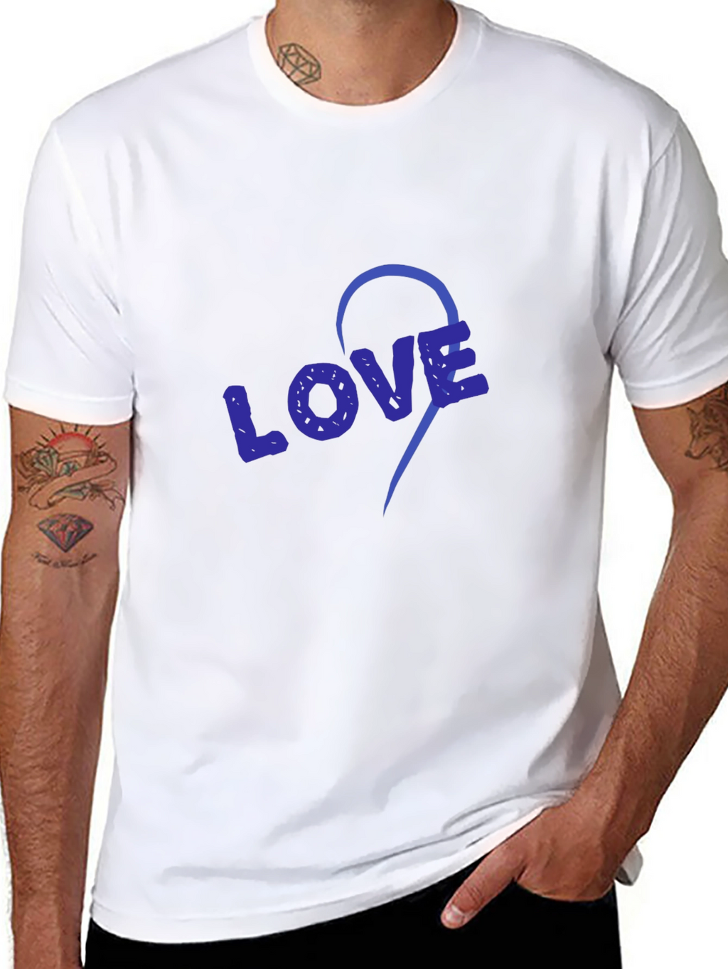 Love Heart Graphic T-Shirt - Unisex