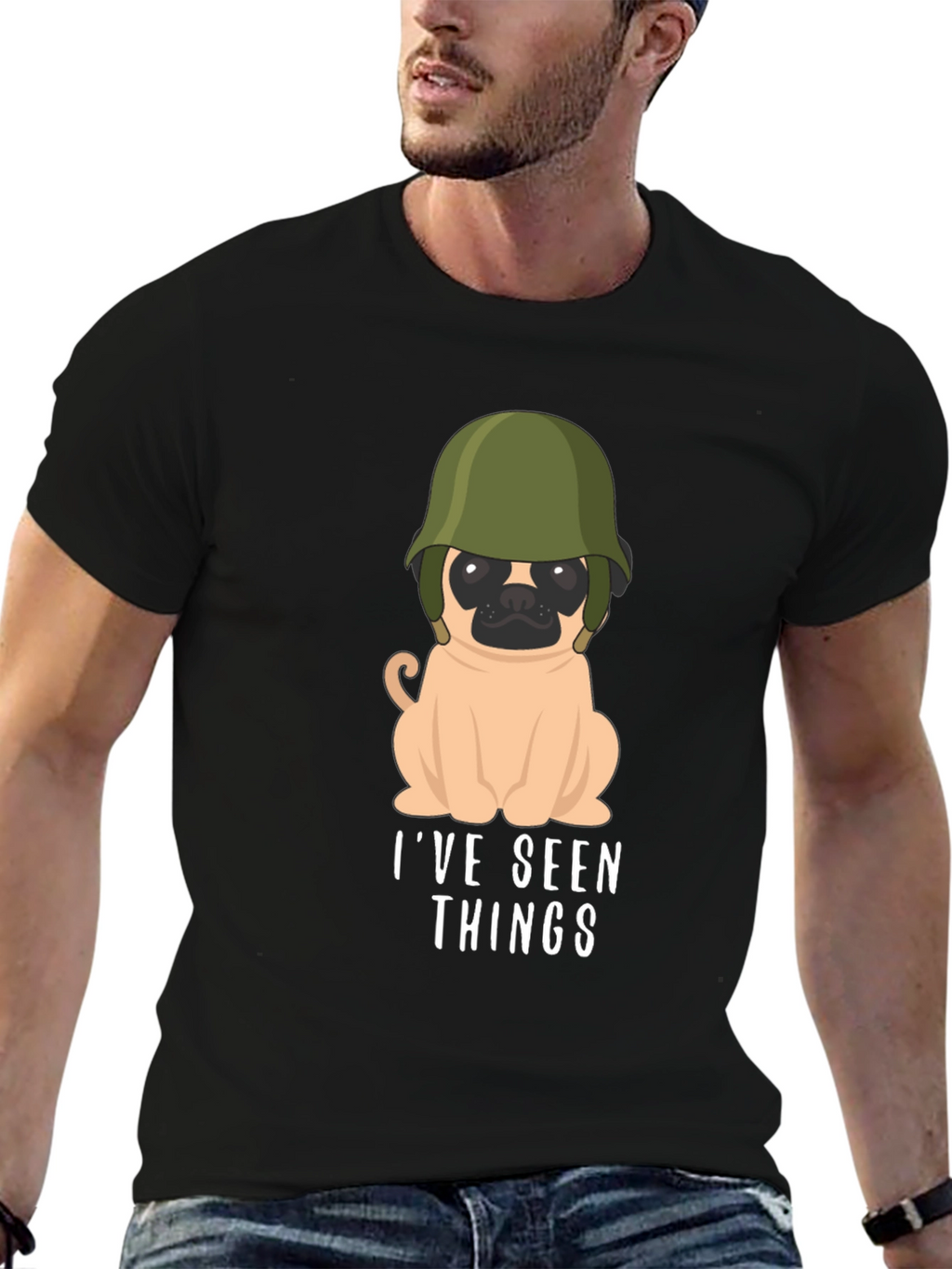 Humorous Ive Seen Things Pug T-Shirt