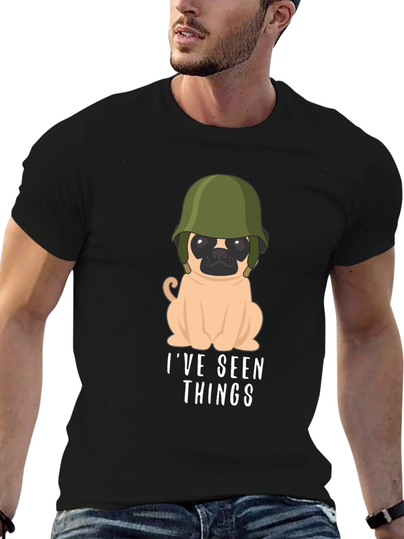 Humorous Ive Seen Things Pug T-Shirt