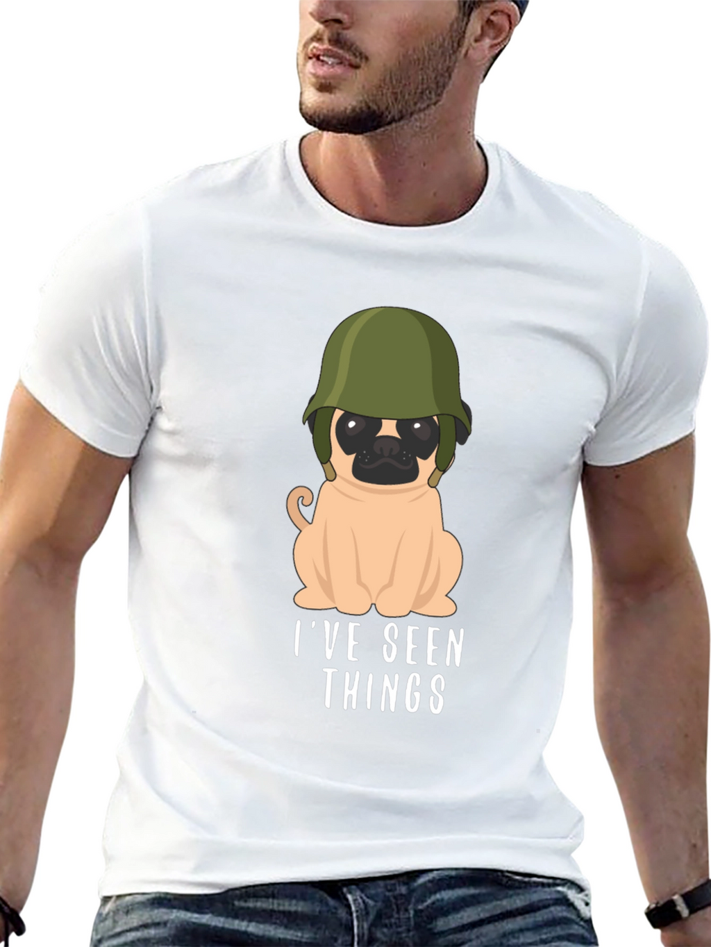 Humorous Ive Seen Things Pug T-Shirt