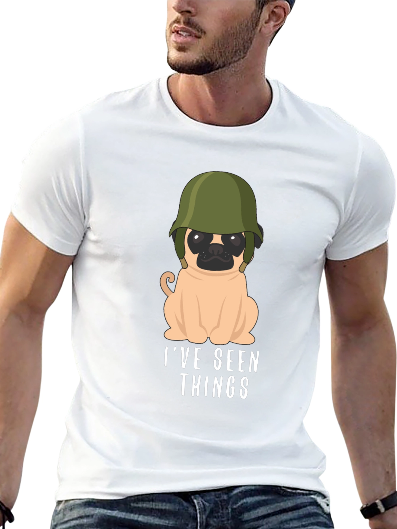 Humorous Ive Seen Things Pug T-Shirt