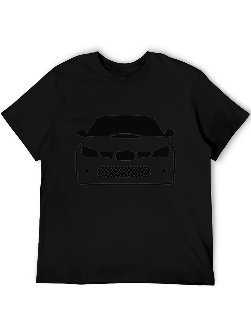 Car Silhouette Graphic Tee - Black