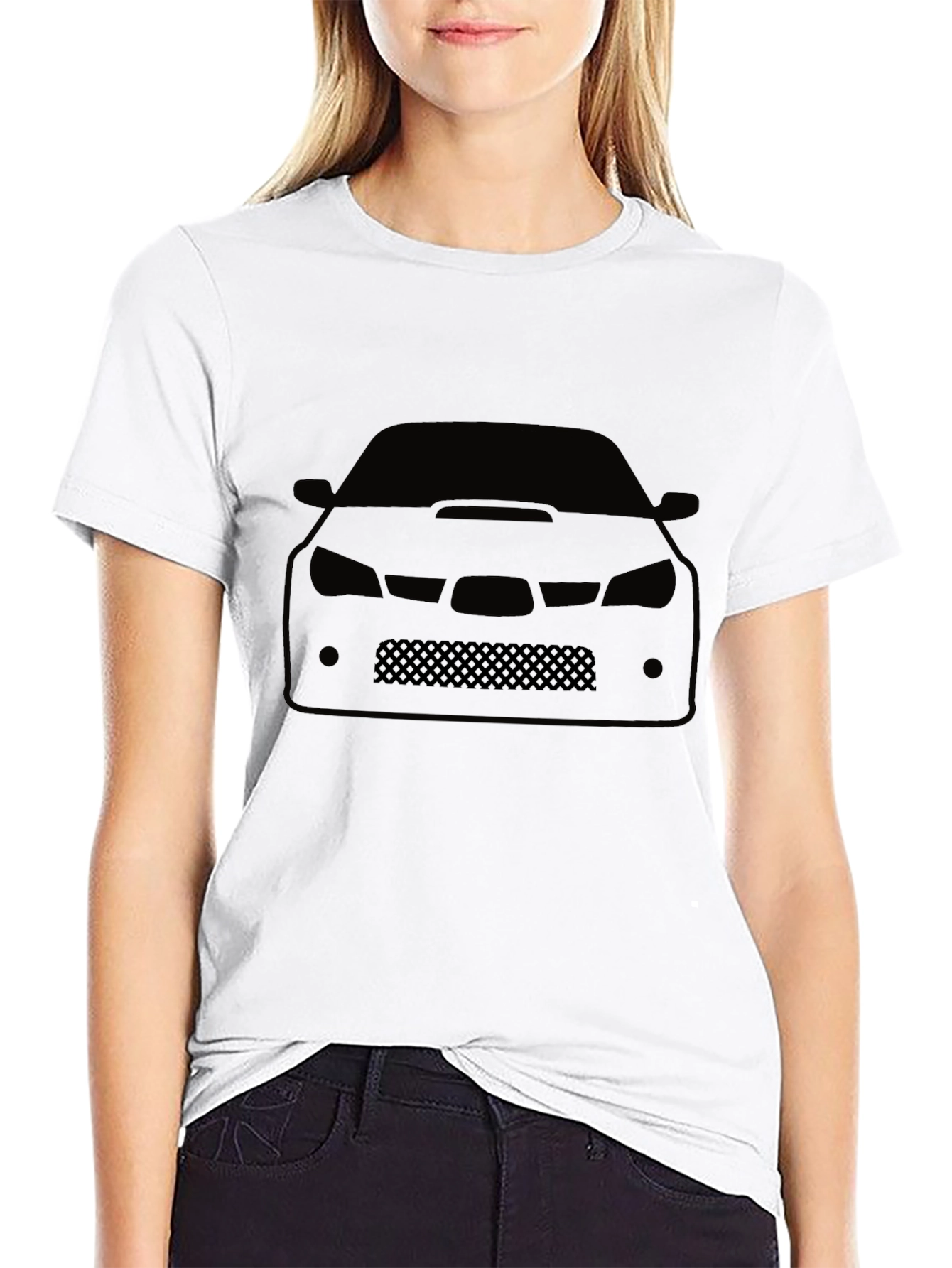Car Silhouette Graphic Tee - Black