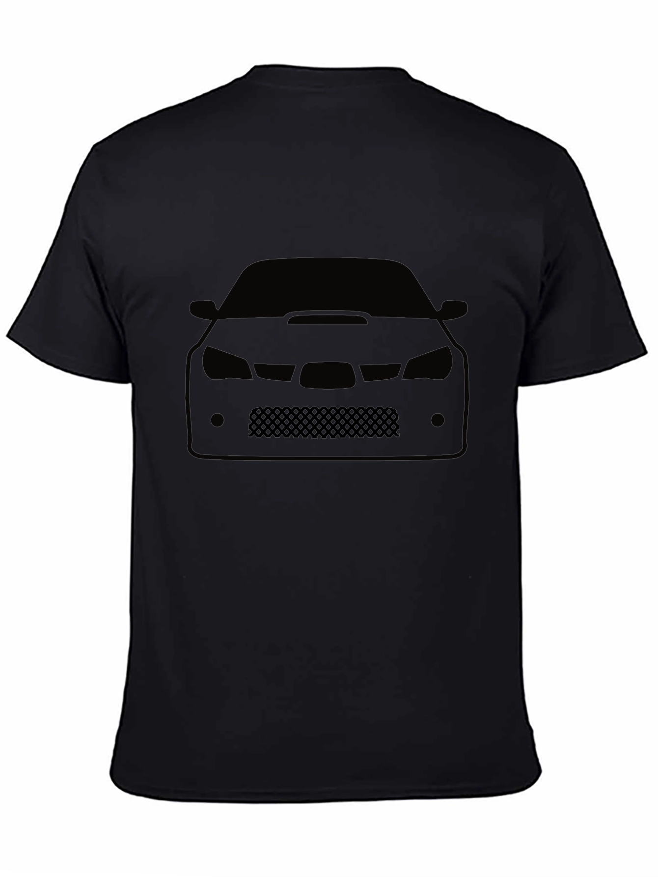 Car Silhouette Graphic Tee - Black