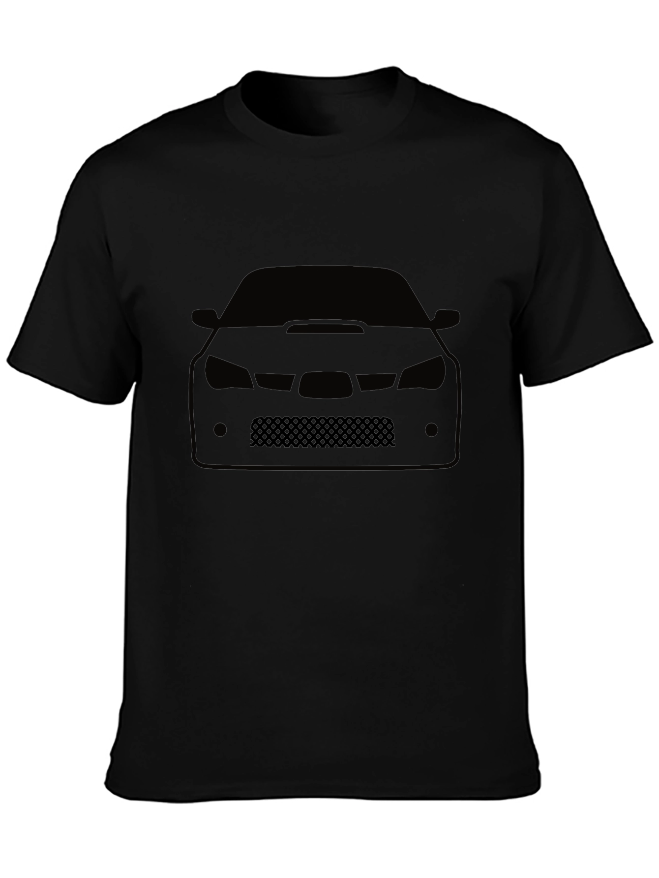Car Silhouette Graphic Tee - Black