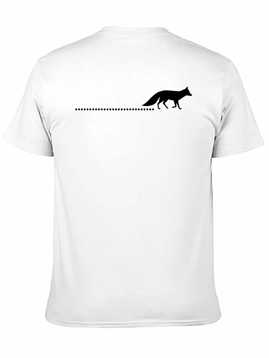 Mens Black Fox Silhouette Graphic Tee
