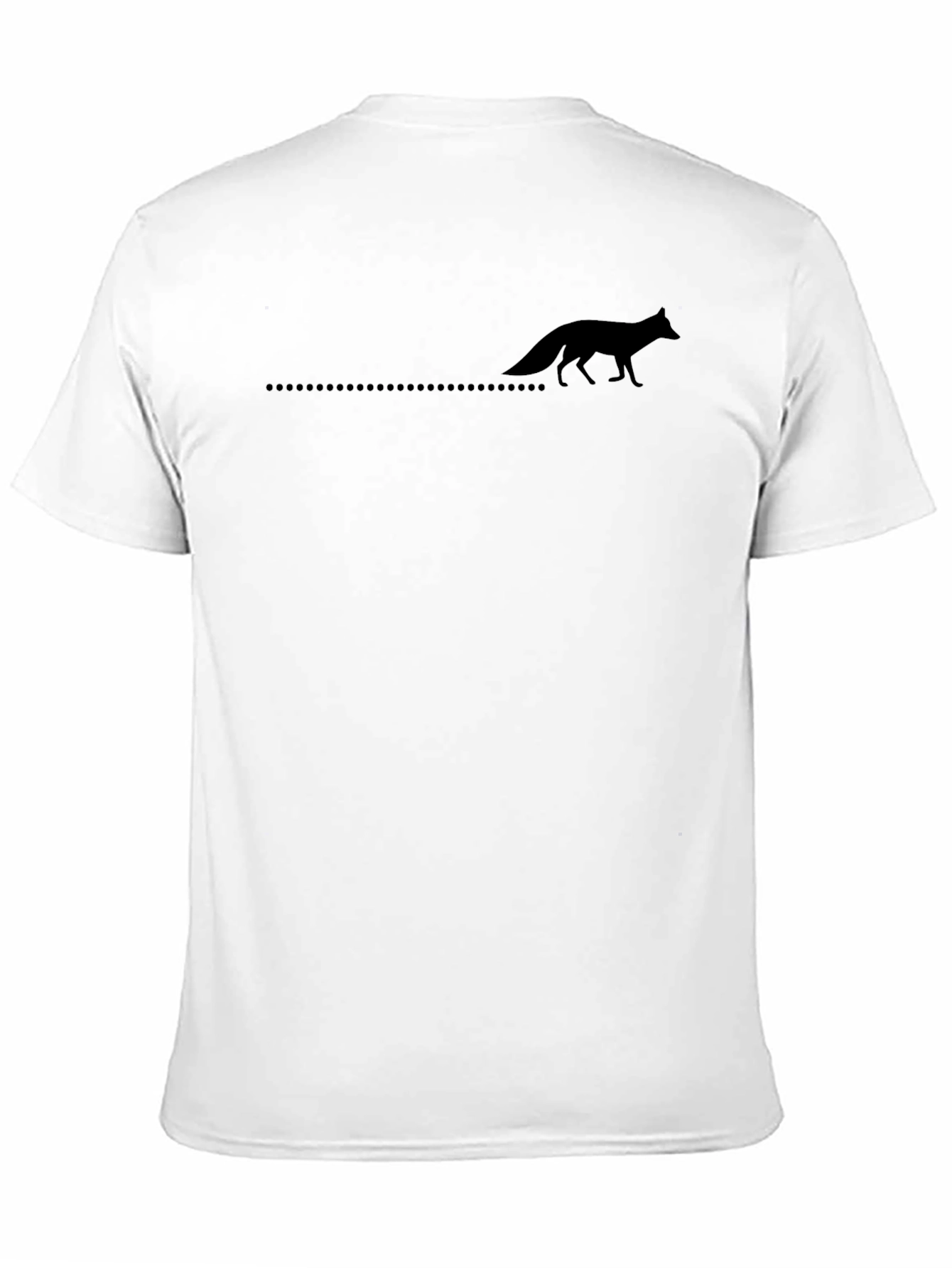 Mens Black Fox Silhouette Graphic Tee
