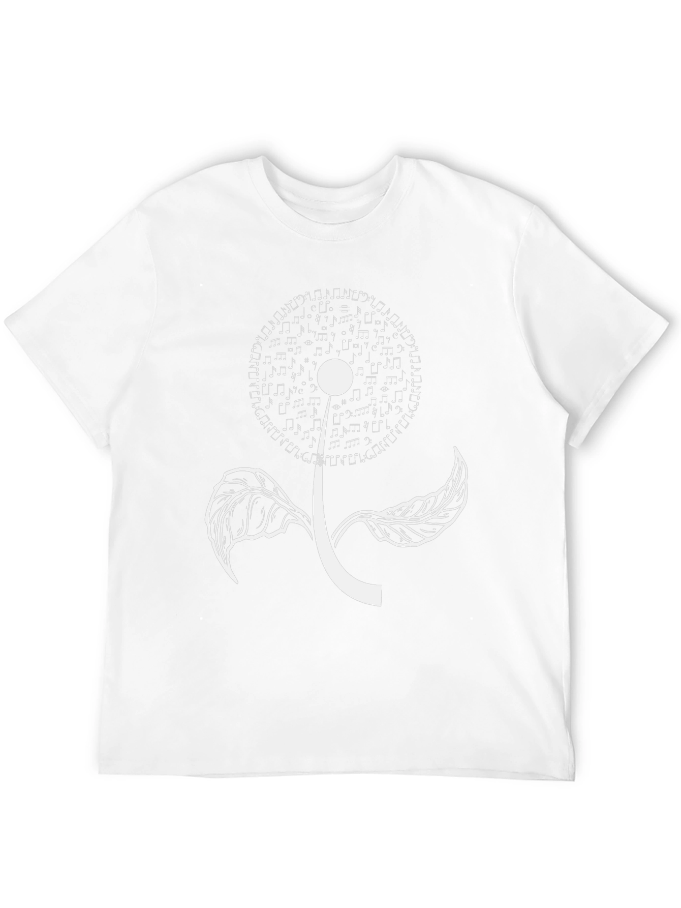 Musical Dandelion Black T-Shirt
