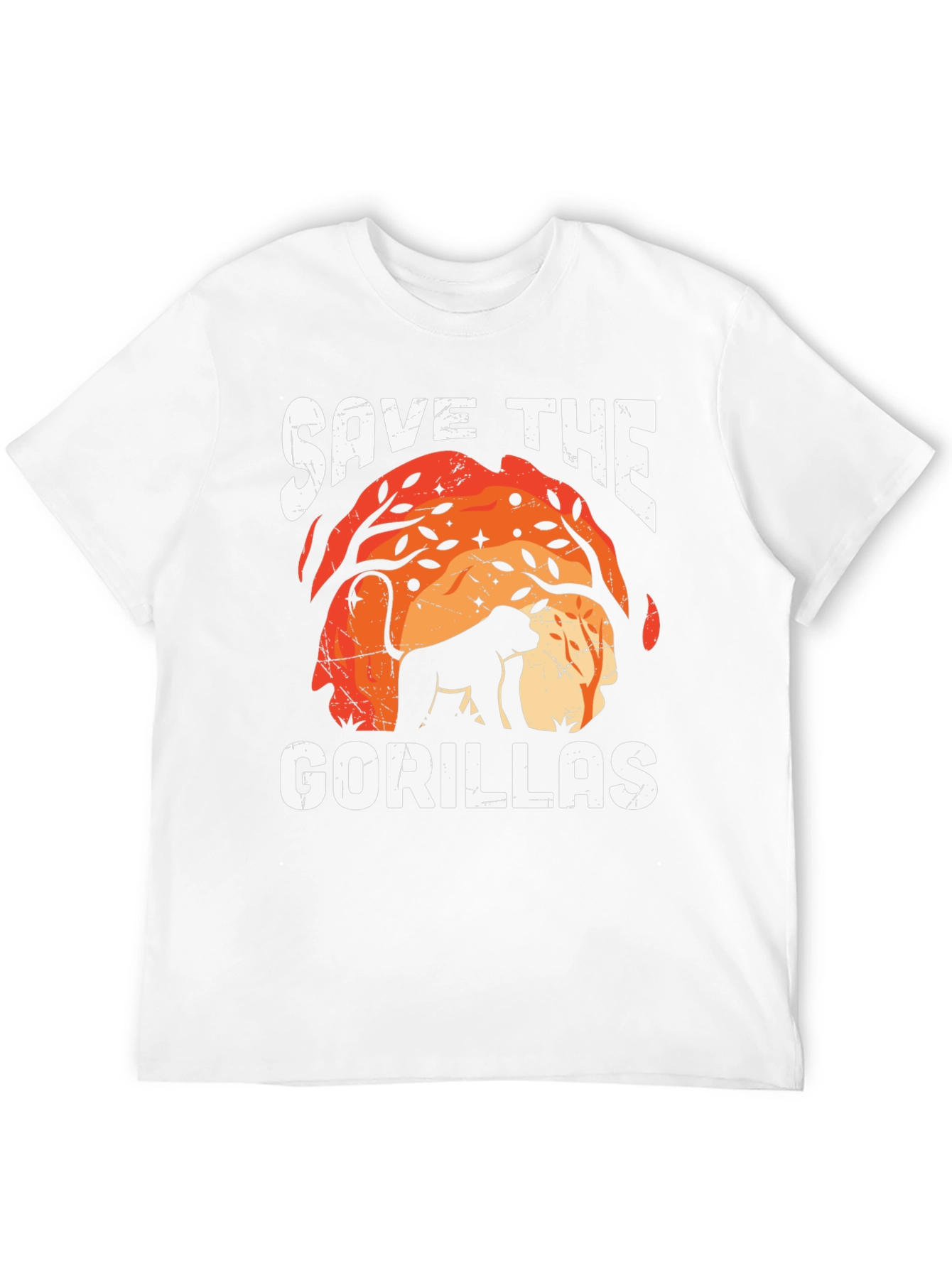 Save the Gorillas Graphic Tee - Black