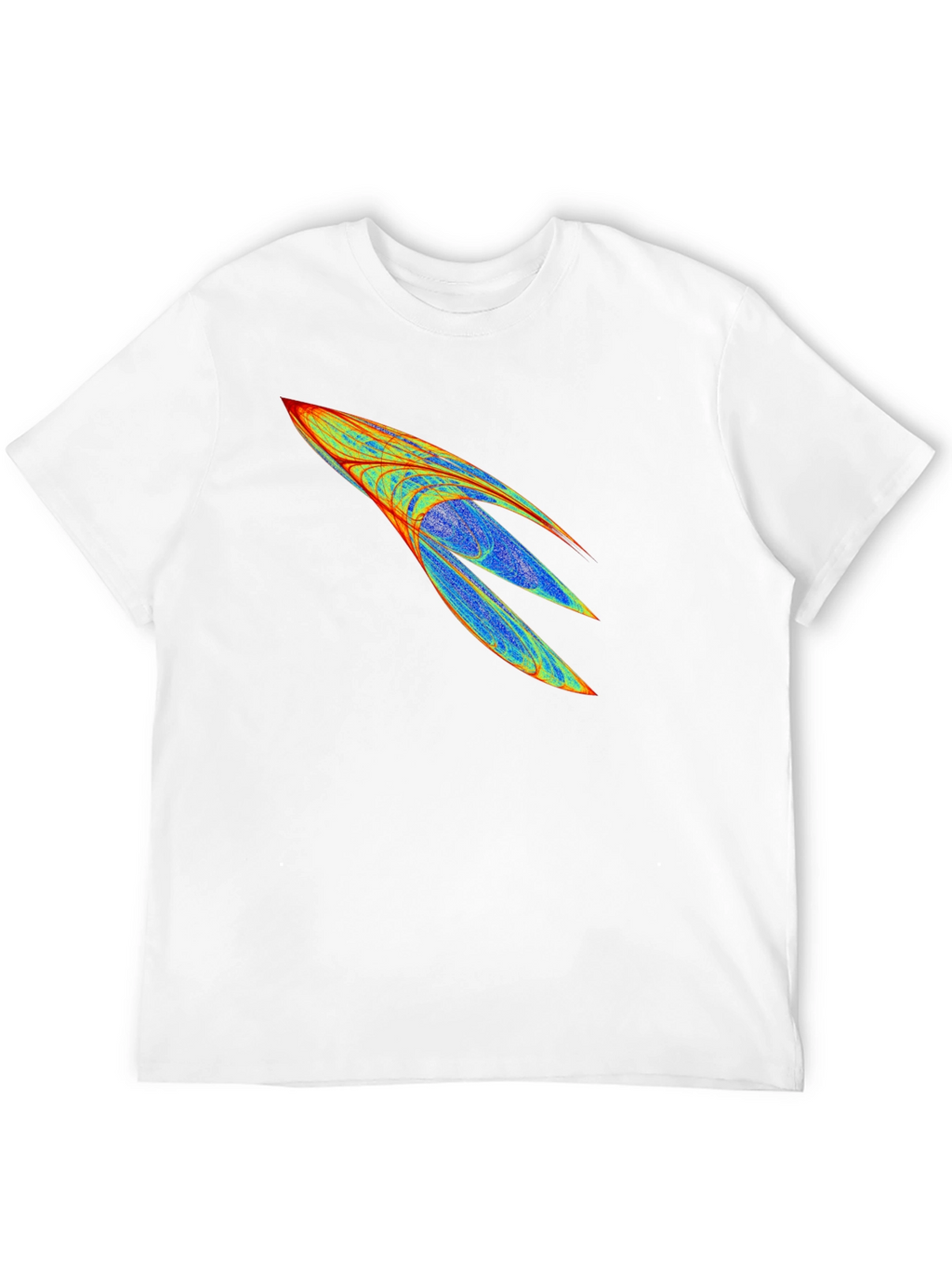 Abstract Rocket Graphic Mens Black Tee