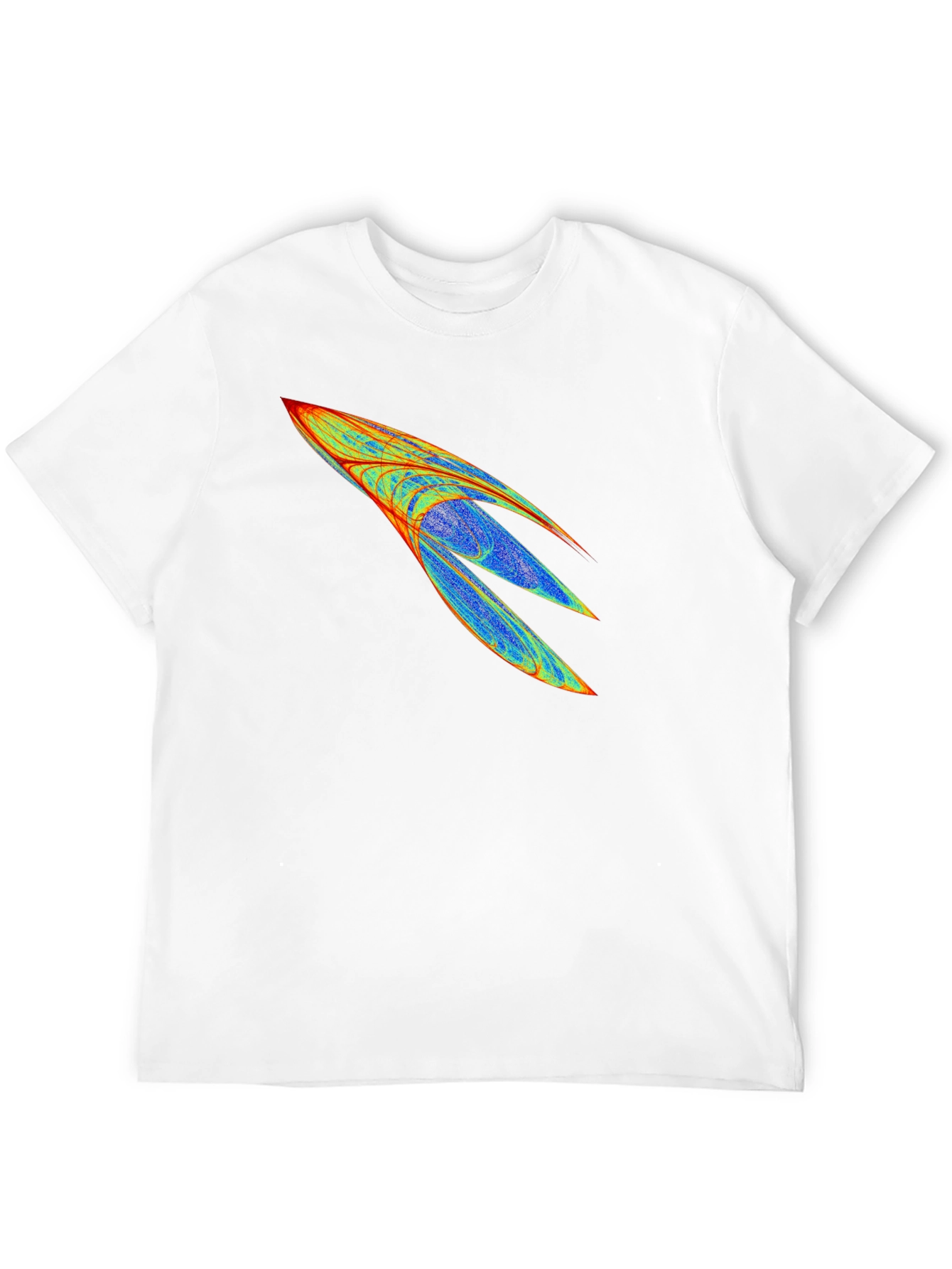 Abstract Rocket Graphic Mens Black Tee