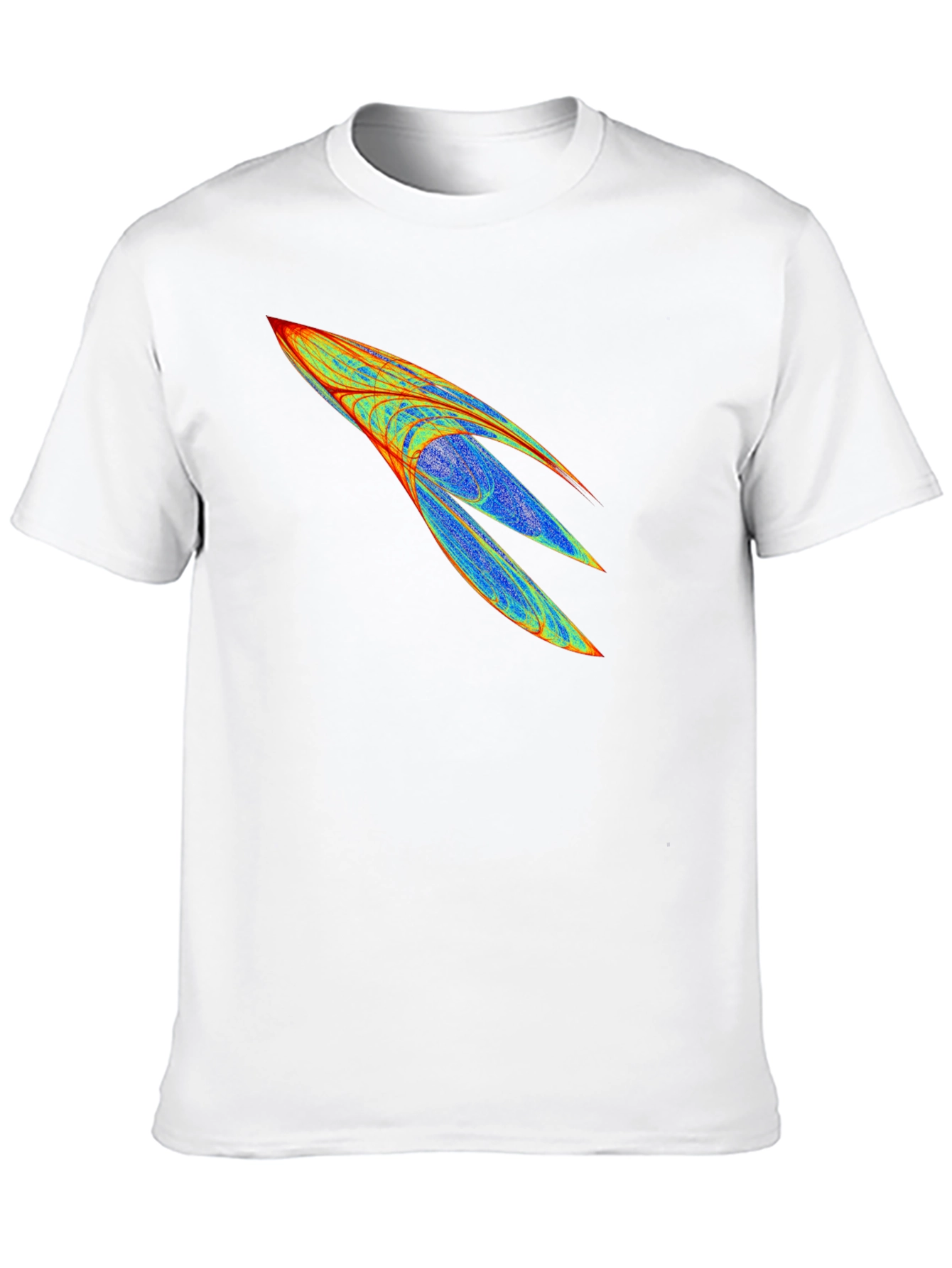 Abstract Rocket Graphic Mens Black Tee