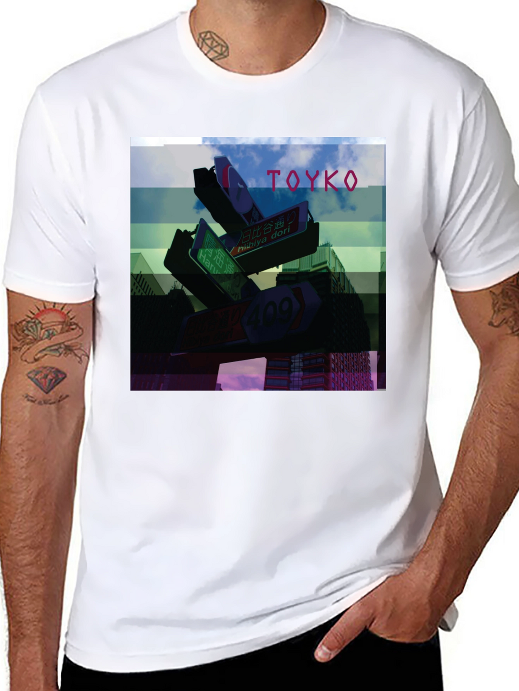 Tokyo Street Sign Graphic Tee