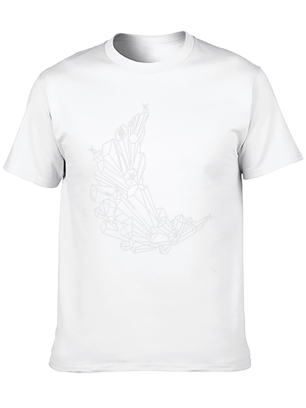 Geometric Moon Graphic Tee - Black Cotton Comfort