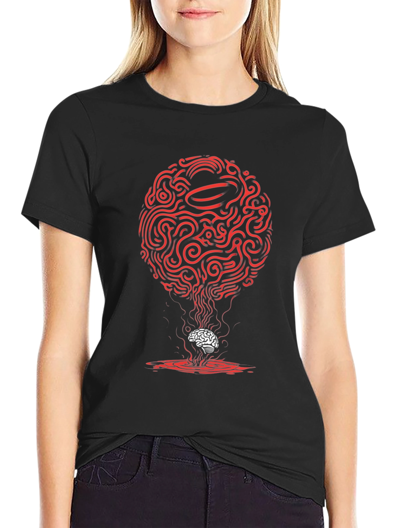Brain Power T-Shirt: Abstract Mind Design